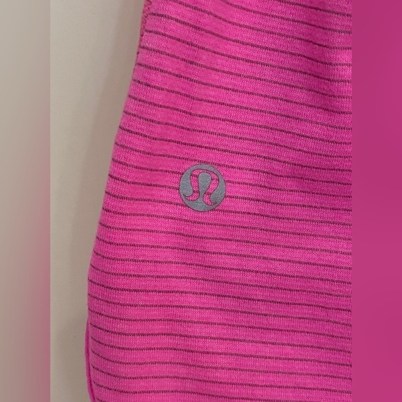 Lululemon 105 F Singlet *Silver Heathered Zing Pink Light Size 6 - Picture 5 of 8
